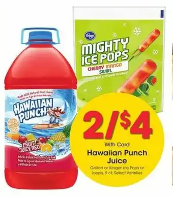 Kroger Hawaiian Punch Juice offer