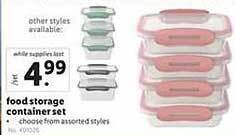 Lidl Food Storage Container Set offer