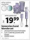 Lidl Immersion Hand Blender Set offer