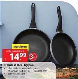 Lidl Stainless Steel Fry Pan offer