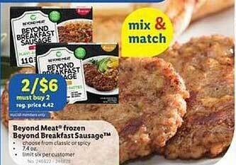 Lidl Beyond Meat Frozen Beyond Breakfast Sausage offer