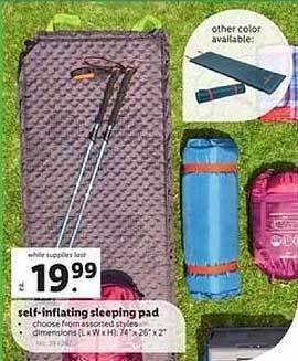 Lidl Self-inflating Sleeping Pad offer