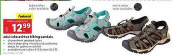 Lidl Adult Closed-toe Hiking Sandals offer