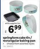 Lidl Springform Cake Tin Or Rectangular Baking Pan offer