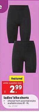 Lidl Ladies'bike Shorts offer
