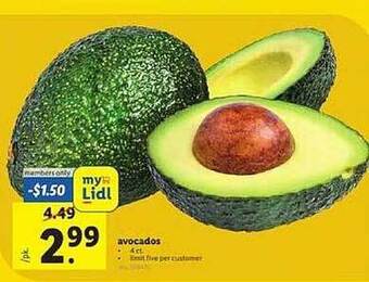 Lidl Avocados offer