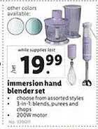Lidl Immersion Hand Blender Set offer