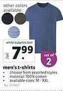 Lidl Men's T-shirts offer