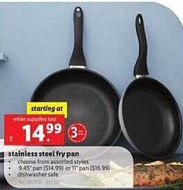 Lidl Stainless Steel Fry Pan offer