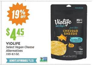 Natural Grocers Violife Select Vegan Cheese Alternatives offer