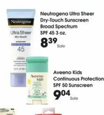 Kroger Neutrogena Ultra Sheer Dry-Touch Sunscreen Broad Spectrum offer