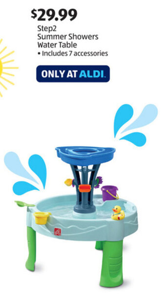 Aldi Summer Showers Water Table offer