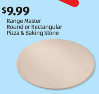 Aldi Range Master Round or Rectangular Pizza & Baking Stone offer