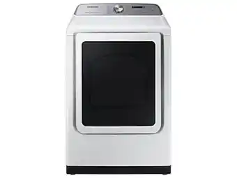 Samsung 7.4 cu. ft. smart gas dryer with steam sanitize+ in white offer