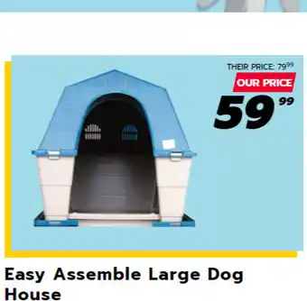 Roses Discount Store Easy Assemble Large Dog House offer