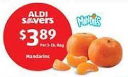 Aldi Mandarins offer