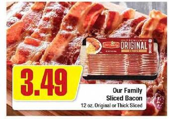 Econofoods Our Family Sliced Bacon offer