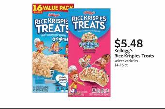 Fareway Kellogg's Rice Krispies Treats offer