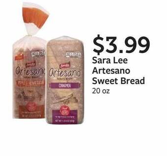 Fareway Sara Lee Artesano Sweet Bread offer