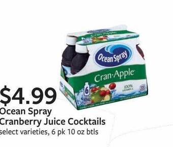Fareway Ocean Spray Cranberry Juice Cocktails offer