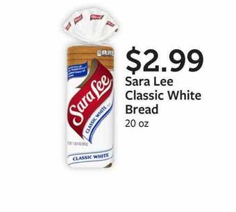 Fareway Sara Lee Classic White Bread offer