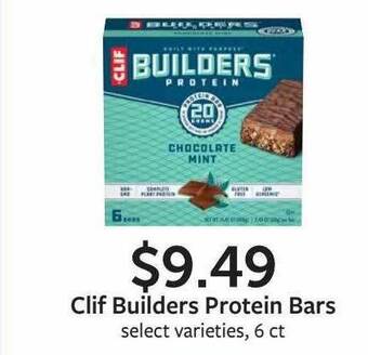 Fareway Clif Builders Protein Bars offer