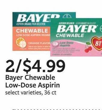 Fareway Bayer Chewable Low-dose Aspirin offer