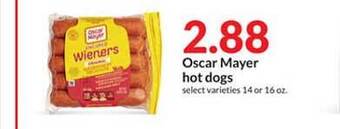 Hy-Vee Oscar Mayer Hot Dogs offer