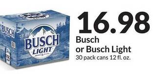 Hy-Vee Busch Or Busch Light offer