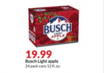 Hy-Vee Busch Light Apple offer