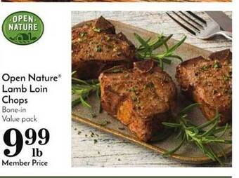 Pavilions Open Nature Lamb Loin Chops offer