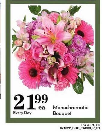 Pavilions Monochromatic Bouquet offer