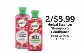 Fareway Herbal Essences Shampoo & Conditioner offer