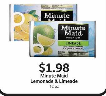 Fareway Minute Maid Lemonade & Limeade offer
