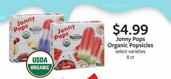 Fareway Jonny Pops Organic Popsicles offer