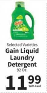 Food City Gain Liquid Laundry Detergent offer