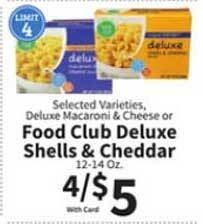 Food City Food Club Deluxe Shells & Cheddar offer