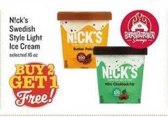 Lowes Foods N!ck's Swedish Style Light Ice Cream offer