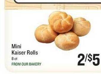 Lowes Foods Mini Kaiser Rolls offer