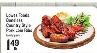 Lowes Foods Lowes Foods Boneless Country Style Pork Loin Ribs offer