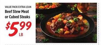 Rouses Beef Stew Meat Or Cubed Steaks offer