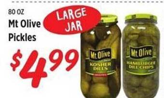 Rouses Mt Olive Pickles offer