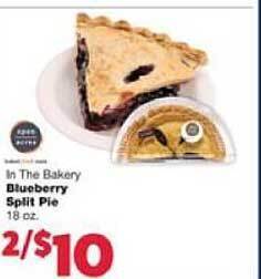 Family Fare Blueberry Split Pie offer