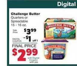 Family Fare Challenge Butter offer