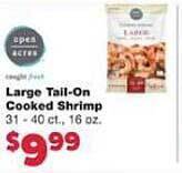Family Fare Large Tail-on Cooked Shrimp offer
