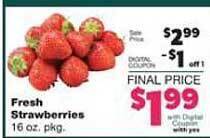 Family Fare Fresh Strawberries offer