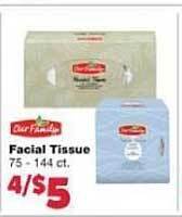 Family Fare Our Family Facial Tissue offer