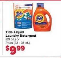 Family Fare Tide Liquid Laundry Detergent offer