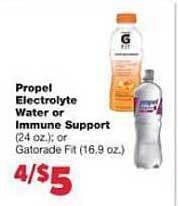 Family Fare Propel Electrolyte Water Or Immune Support offer