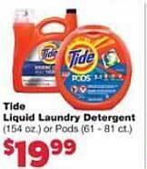 Family Fare Tide Liquid Laundry Detergent offer